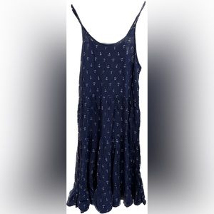 Blue Anchor Summer Dress/Cover Up